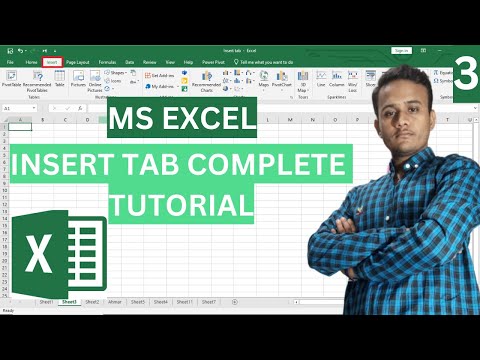 MS Excel Insert Tab Complete Tutorial For Beginner|Ahmar ARS