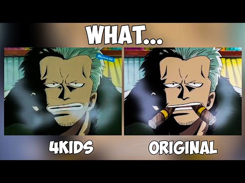 One Piece censorship comparison | Smoker