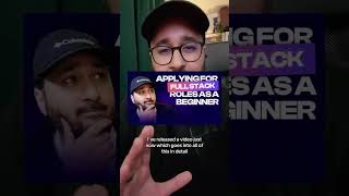 Should you be applying to Full Stack Web Development jobs as a junior?