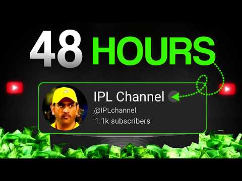 1000 Subscribers in 48 HOURS (Using IPL Shorts)