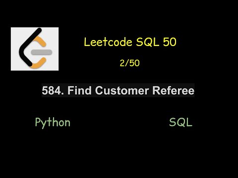 Leetcode - 584. Find Customer Referee (SQL50)  - Python/Mysql (2/50)