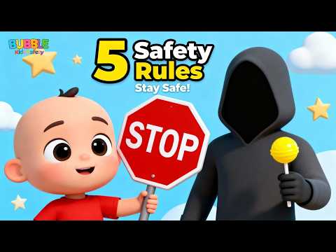 STOP & RUN! 🛑 Stranger Safety Song for Kids | Bubble Kids