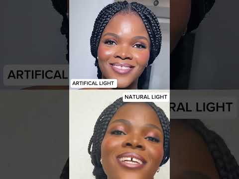 Artificial Light or Natural Light #lightsetup #lighting #ledlights #naturallighting #makeupshorts