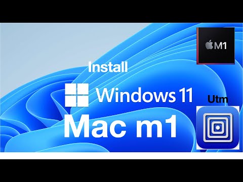 how to install windows 11 on MacBook Air m1 in UTM in Hindi | iwindows 11 on Macbook ( m1/intel )