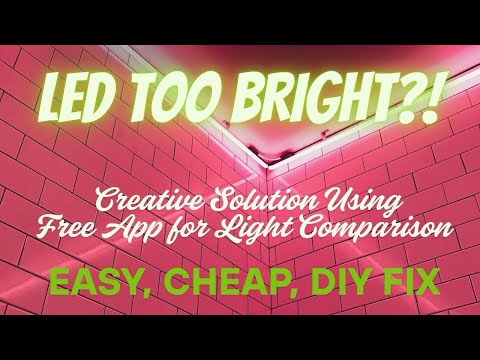 LED Light Too Bright?! Creative Solution! And Rookie Light Comparison (that worked)!