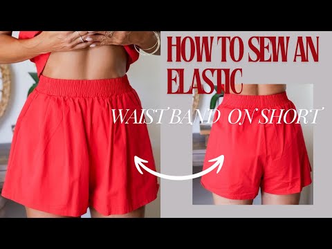 How to sew a perfect Elastic Waistband / Joggers Waistband #elasticband #shorts