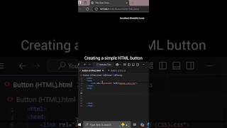How to Create a Simple HTML Button in Under 60 Seconds | #shorts #html #css #codewithmukhiteee