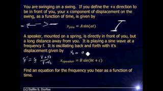 Physics123 Doppler Effect Examples
