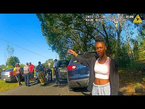 Unhinged Woman Rams Car Full of Kids During Wild Rampage