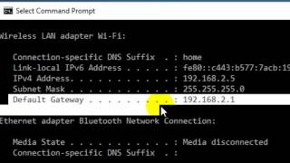 How to find the default gateway address of any Modem