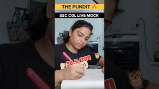 98.5 /200 ❌ | THE PUNDIT LIVE MOCK TEST #shortfeed #livemocktest #sscexam #mocktest