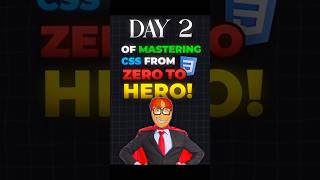 Day:2 of mastering CSS from Zero to Hero..💻 #webdevelopment #webdesign #css #css3 #cssgrid #html