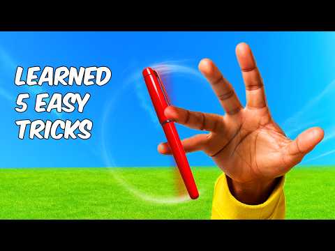 Learning 5 Pen Spinning Tricks But It Gets Harder Every Time