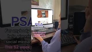 52 Week social media planner
