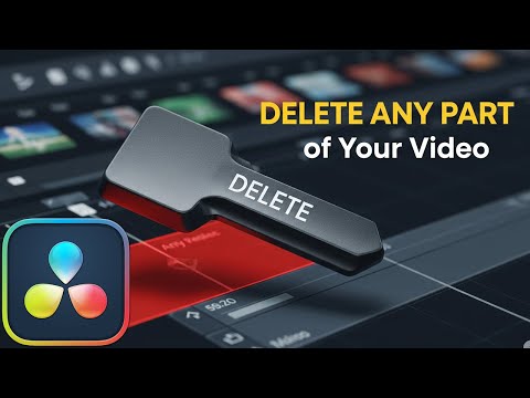 How to Delete Part of a Video in DaVinci Resolve | Davinci Resolve Tutorials