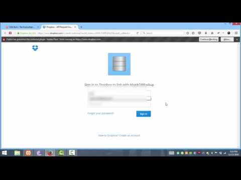 Dropbox setting in Storebacker