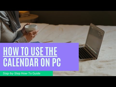 How to Use the Built In Calendar on Windows 10 Computer - PC Tutorial