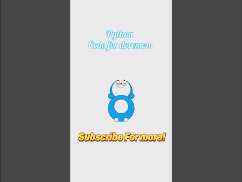 Draw Doremon using python turtle | #coder #codereels #coding #python #turtlegraphics