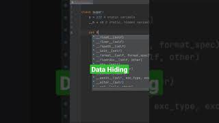 python program create data hiding