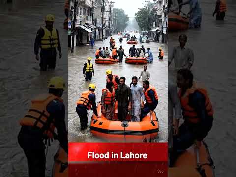 🌧️ Breaking News: Flood in Lahore | Streets Submerged