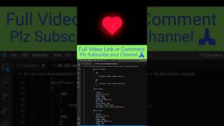 Pure Heart Beat Animation Effect Html and CSS Shorts video Web Tutorial Tamil #html #css #shorts