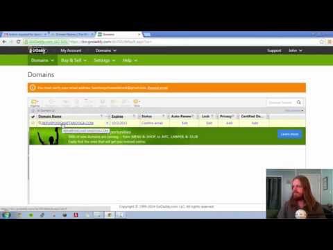 WordPress tutorial - Lecture 3- Domain Name Settings