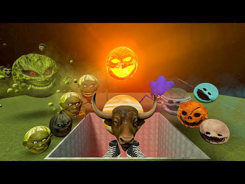 All Monters vs Giant Pit with Il Bisonte Giuppitere Giuppitercito! – Gmod! – Garry’s Mod