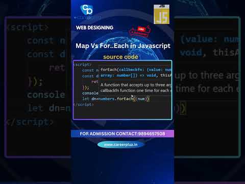 Map vs For..Each in Javascript    #javascript #webdevelopment #coding #map #foreachloop