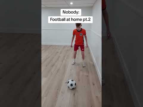 Football at home pt.2 #football #soccer #relatable #athlete #fyp #viralvideo #shorts