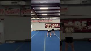 Get clocked. #cheer #stunts #fail #funny #cheerfail #cheerleading