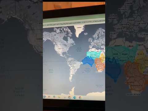 Find the true size of different countries around the world #geography #maps