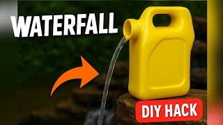 Ghar Pe Banaya Waterfall Using Plastic Can | Jugaadu Hack!" #diyhacks #waterfall 