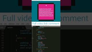 CSS Box Transitions Zooming Animation Effect - Shorts video - Web Tutorial Tamil #html #css #shorts