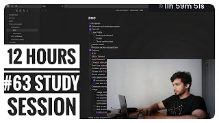 200 subs!!!🎉 #63 Study with me | 12 hours | Buidling Projects | Vim | #codingjourney #dsa