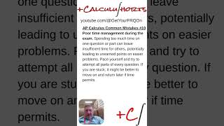 AP Calculus FRQ Mistakes to AVOID! #10 #calchelp #calculushelp #apcalchelp #apcalculushelp