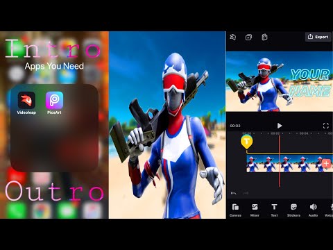 HOW TO MAKE FORTNITE INTRO/OUTRO WITH IPHONE/IPAD WITH PICSART AND VIDEOLEAP 2020