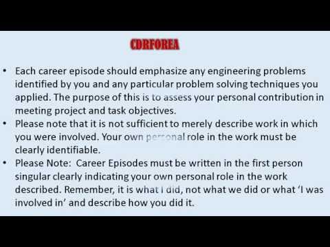 CDR-Competency Demonstration Report for Engineer Australia