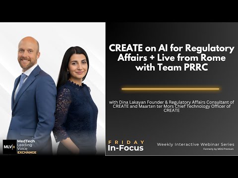 CREATE on AI for Regulatory Affairs + Live from Rome with Team PRRC