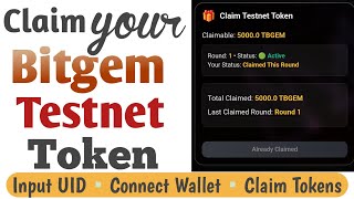 Get FREE Bitgem Testnet Tokens NOW and Join Bitgase Airdrop Season 1