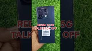 How To Off TalkBack From Redmi 13 5G ⚡ How To Remove Talkback From Redmi Mobile 🔥🔥 #shorts #viral