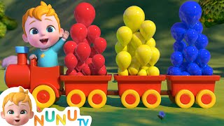 Color Train Ride + More Nursery Rhymes & Kids Songs | NuNu Tv