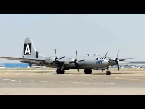 B-29 "Fifi" Taxiing After Landing - July 19, 2014