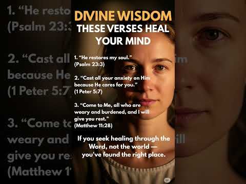 3 Bible Verses That Heal Your Mind | Divine Wisdom Series
