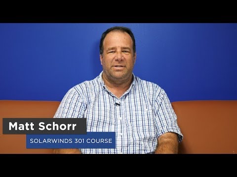 Advanced 301 Solarwinds Training - Testimonial