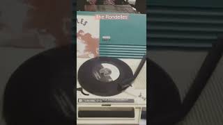 The Rondelles 7” vinyl spin. #45rpmrecords #rondelles #indiepop #music #portablerecordplayer