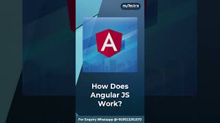 What is AngularJS? How Does AngularJS Work? #angularcourse #angularjs #mytectra #angular_js