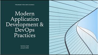 Modern Application Development & DevOps Practices: Modul 1