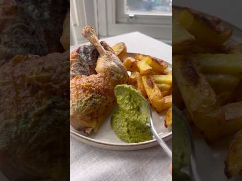 Chicken & Chips 🍗 🍟#comfortfood #chickenrecipe #recipe #cooking #chimichurri