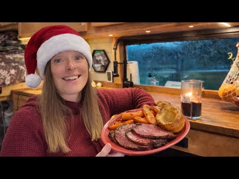 A cozy vanlife holiday feast - and I finished a big goal!