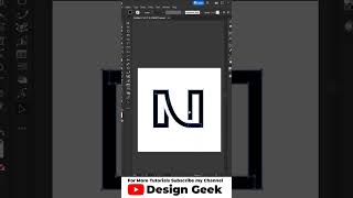 N letter logo | Easy logo tutorial in illustrator | quick Logo Tutorial